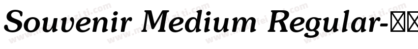 Souvenir Medium Regular字体转换